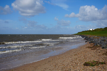 Blick Auf Die Nordsee Mit