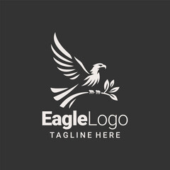 Creative Minimalist Eagle Branding Logo