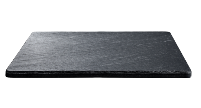 Rectangular Slate Placemat isolated on a transparent background