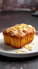 Delicious Almond Loaf Cake.