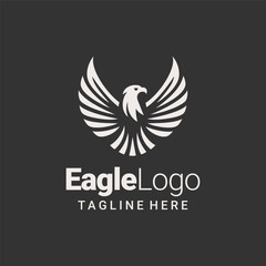 Iconic Black White Eagle Branding