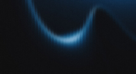 Abstract Dark Blue Light Streaks on Black Background for Modern Design