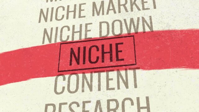 Niche 3D Scrolling Title Animation