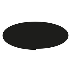 Abstract Bubble Speech Shape isolated on a Transparent Background