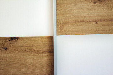 blank paper on wood background