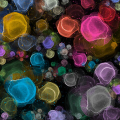 colorful plastic caps