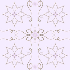 set of vector snowflakes