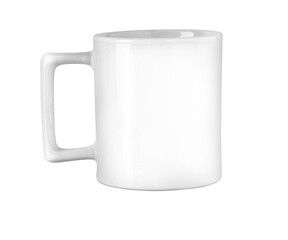 White ceramic coffee mug blank for branding