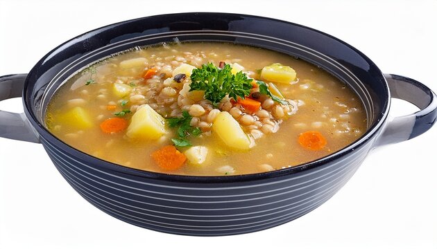 Chairo Andean Or Barley And Potato Soup Isolated On Transparent Background