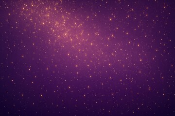 Purple starry night sky background. AI Generative.