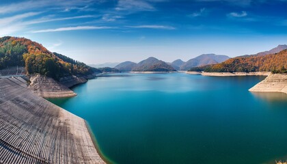 Naklejka premium The Reservoir Is Full Of Water 001