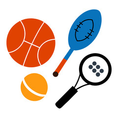 set of sports equipment