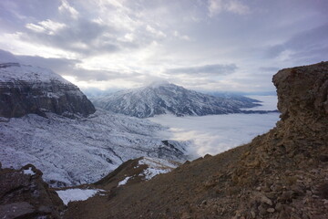 Snowy Peaks of Shahdag Mountains, Azerbaijan