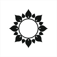 Obraz premium Elegant Mandala Frame Logo Illustration Vector Art