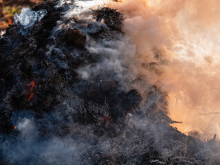 Fire and smoke