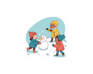 premium vector set of happy kids playing Free SVG Download