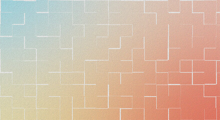Abstract Geometric Background with Pastel Gradient and Subtle Line Pattern Overlay