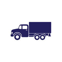 Minimal Vector Truck Design &ndash; Clean and Simple Commercial Vehicle Illustration for Logistics, Delivery Services, Transportation Icons, Mobile Apps, Web Design, and Print Projects