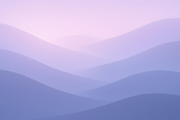 Fototapeta na wymiar Minimal abstract gradient hills wallpaper in violet lavender