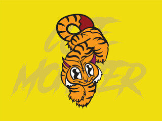 cute monster kaiju for kids background