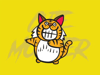cute monster kaiju for kids background