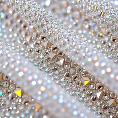  Fabric with rhinestones
