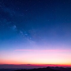 Fototapeta premium Sunrise Over Mountain Peaks.