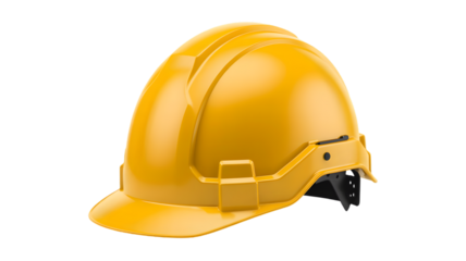 Yellow Safety Helmet Icon for Construction & Industrial Use