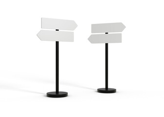 Street Direction Arrow Sign Mockup