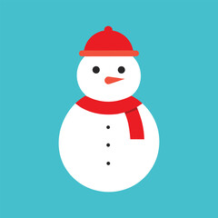 snowman with red hat