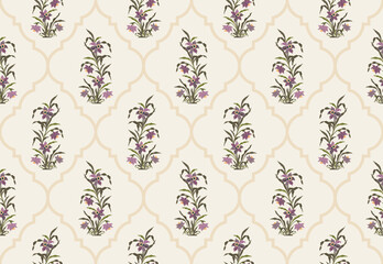 Vector Hand drawn colourful geometric flowers Motifs African boho paisley, seamless patterns with floral for fabric Ethnic Indian Pattern, textiles, clothing, wrapping paper, backdrop, banner.
