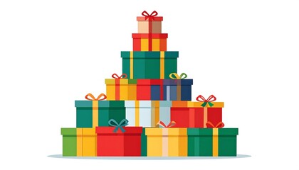 Christmas Gift Pile.