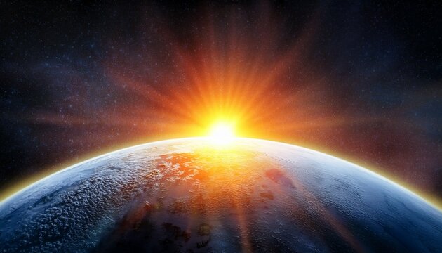 Space Sun Background