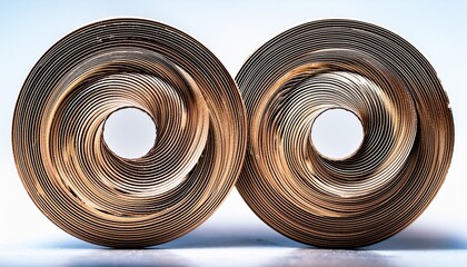 Two Circular Shapes Transformation From Tangle To Organized Lines