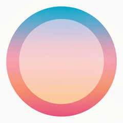 Obraz premium Minimalist Gradient Ring With Soft Fade