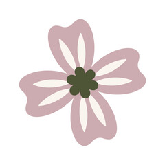 Cute simple Christmas flower bloom