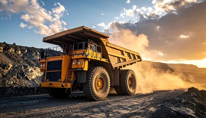 Heavy Mining Truck in Action.