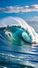 Powerful Ocean Wave Crashing.