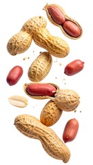 Peanuts in mid-air