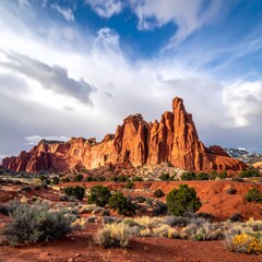 Red Rock Canyon Landscape.