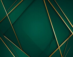 Emerald Green Geometric Design.