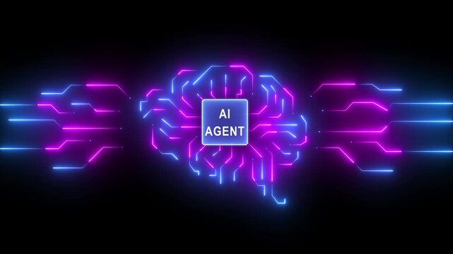 Multi agent AI systems concept on transparent background. AI driven solutions streamline workflows, Decision, Automate daily Tasks. Automate repetitive work. on a black background