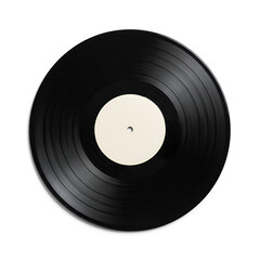 Obraz premium realistic isolated 12 inch vinyl record with sharp groove details