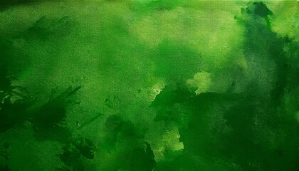 Obraz premium Watrcolor Abstract Green Texture Background