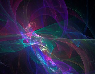 Obraz premium Abstract swirling vibrant colors