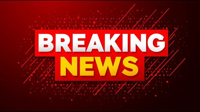 Breaking News Alert With Vibrant Graphics Highlighting Important Updates in Real Time