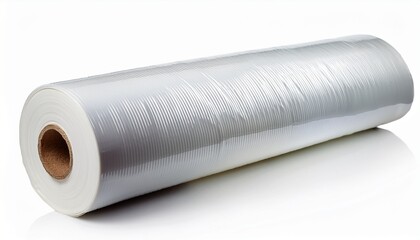 Fototapeta premium White Stretch Film At White Background