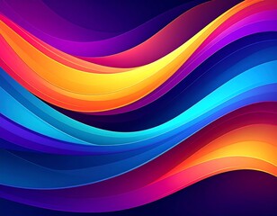 Abstract vibrant wavy background