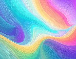 Obraz premium Abstract vibrant wavy lines