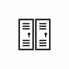 book lockers icon sign vector